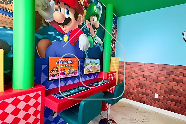 Casa 6Q c/ Piscina e Game Room – Perto da Disney