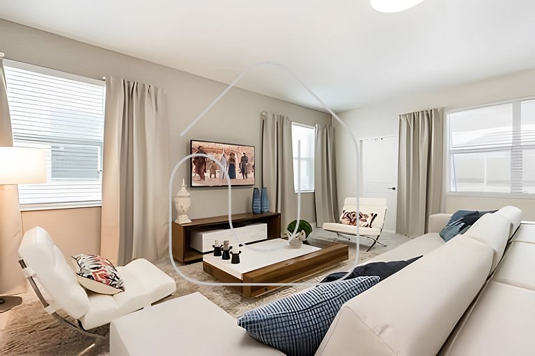 Casa 6Q c/ Piscina e Game Room – Perto da Disney