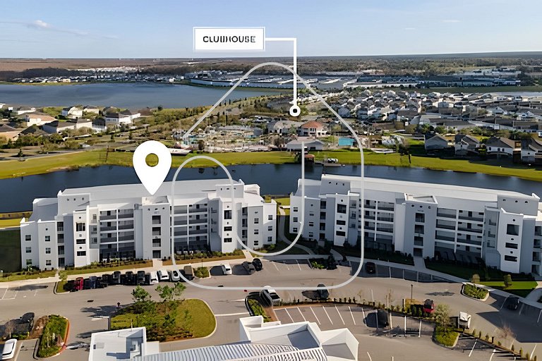 Storey Lake 2BR Condo — Lake & Clubhouse View