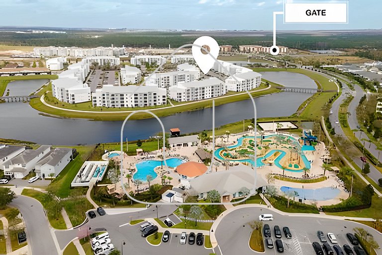 Storey Lake 2BR Condo — Lake & Clubhouse View