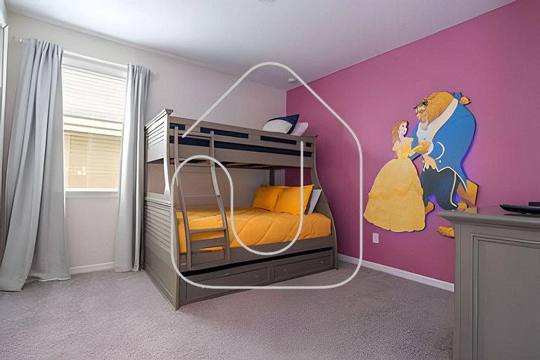 Solara 5BR Villa w/ Pool, Game Room & Themed Rooms