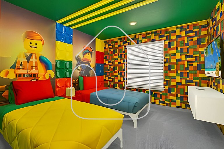 Villa 10Q Perto da Disney c/ Quartos Temáticos