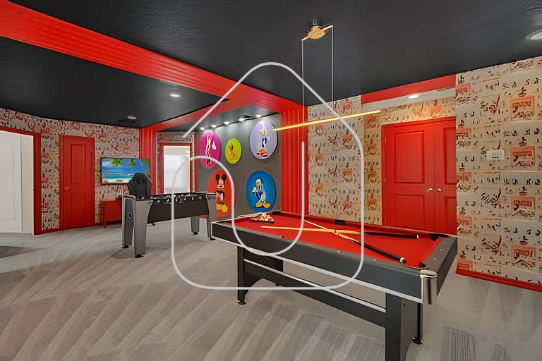 Villa 10Q Perto da Disney c/ Quartos Temáticos