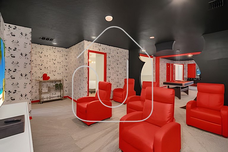 Villa 10Q Perto da Disney c/ Quartos Temáticos