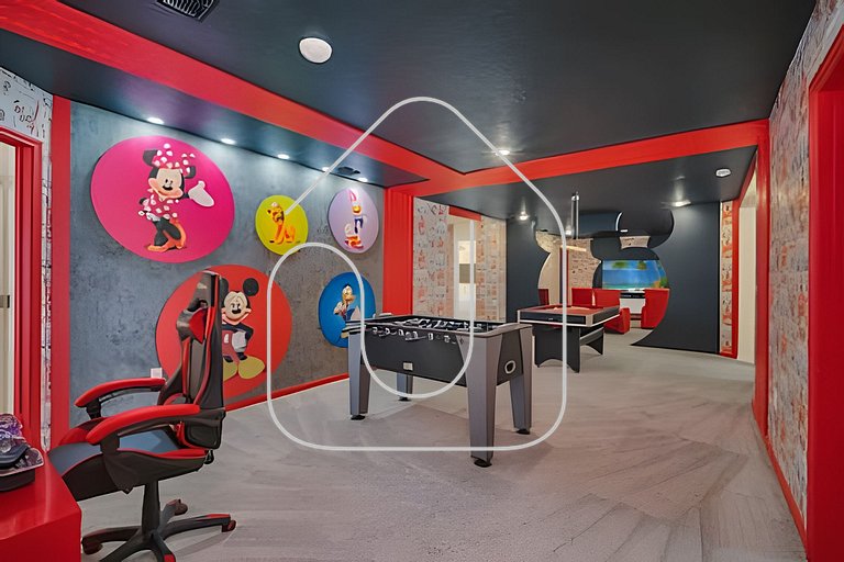 Villa 10Q Perto da Disney c/ Quartos Temáticos