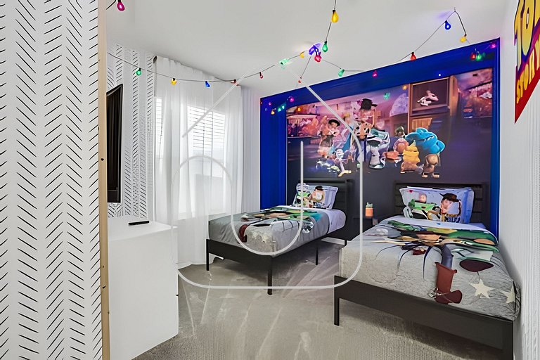 Villa 10Q Perto da Disney c/ Quartos Temáticos