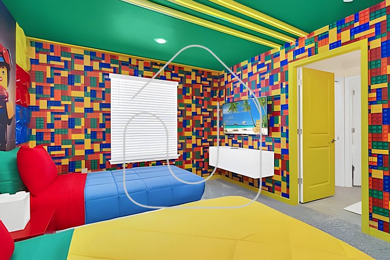 Villa 10Q Perto da Disney c/ Quartos Temáticos