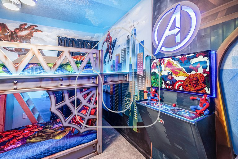 Luxury 8BR Villa w/ Cinema, Game Room, Pool