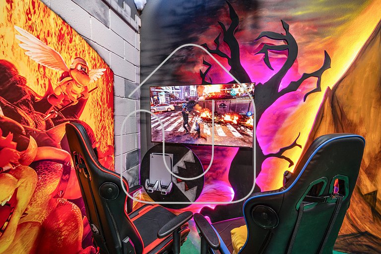 Mansão 8Q Disney c/ Cinema, Game Room, Piscina