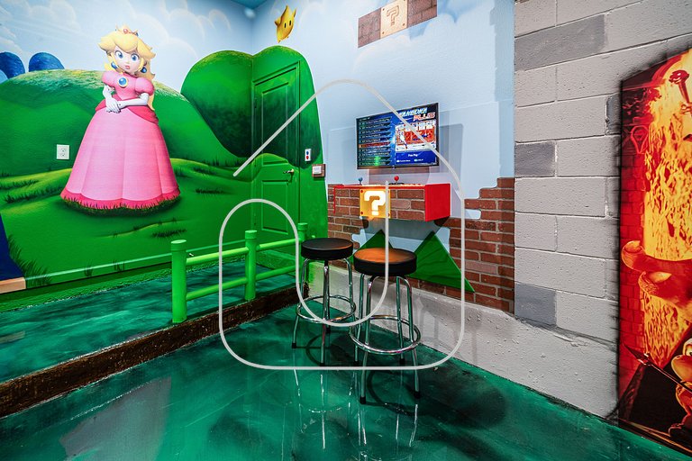 Mansão 8Q Disney c/ Cinema, Game Room, Piscina