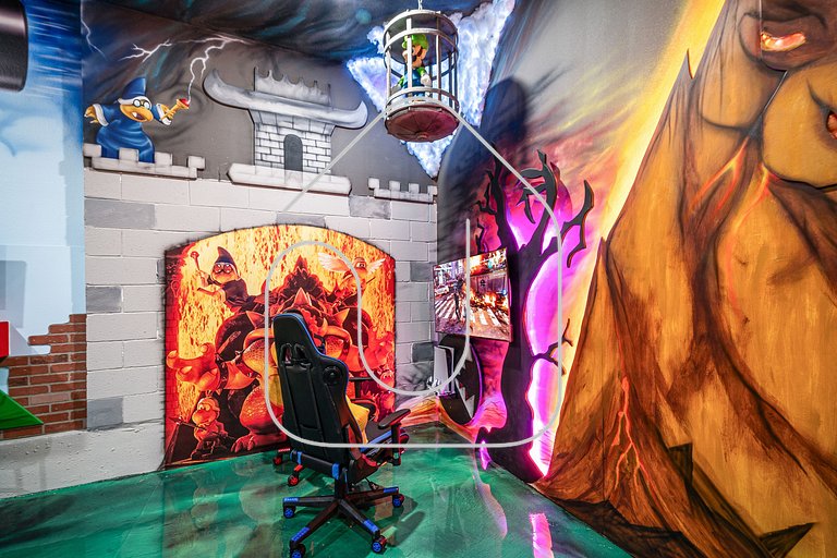 Mansão 8Q Disney c/ Cinema, Game Room, Piscina