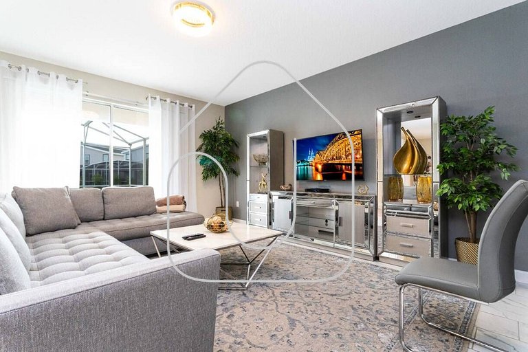 Casa 6Q c/ Piscina, Spa e Resort — Perto da Disney