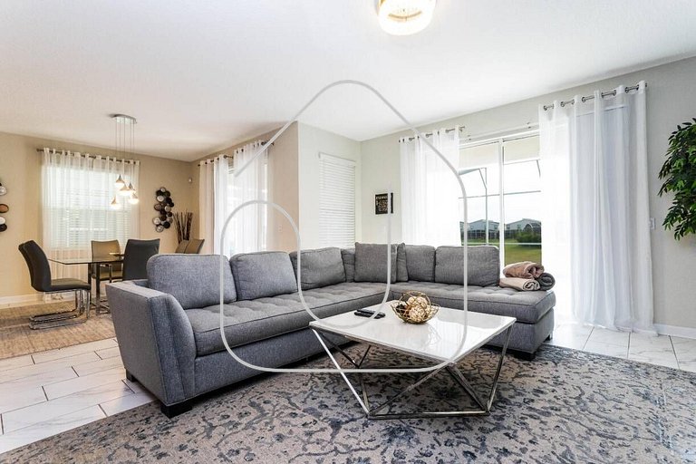 Casa 6Q c/ Piscina, Spa e Resort — Perto da Disney