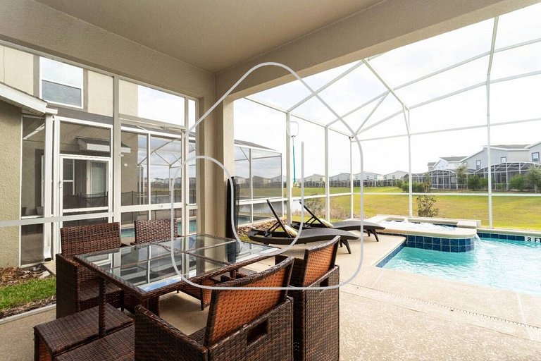 Casa 6Q c/ Piscina, Spa e Resort — Perto da Disney