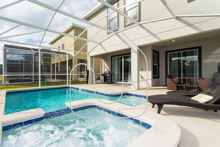 Casa 6Q c/ Piscina, Spa e Resort — Perto da Disney