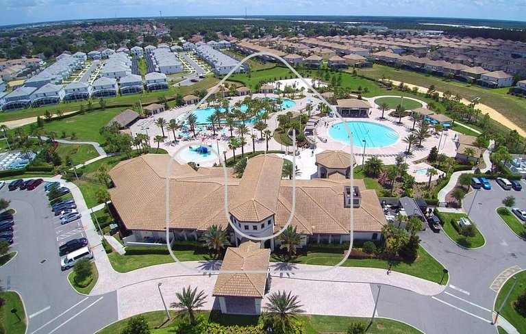 Casa 6Q c/ Piscina, Spa e Resort — Perto da Disney