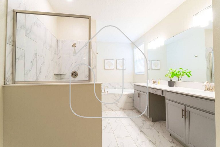 Casa 6Q c/ Piscina, Spa e Resort — Perto da Disney