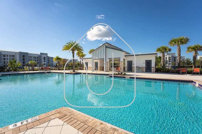 Casa 7Q Storey Lake c/ Piscina, Spa e Game Room