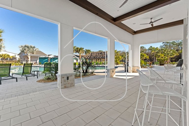 Casa 7Q Storey Lake c/ Piscina, Spa e Game Room