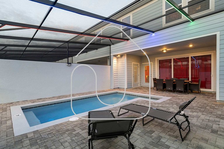 Casa 5Q Temática c/ Piscina no Windsor Cay