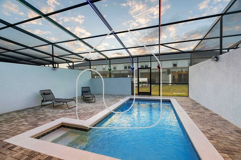 Casa 5Q Temática c/ Piscina no Windsor Cay