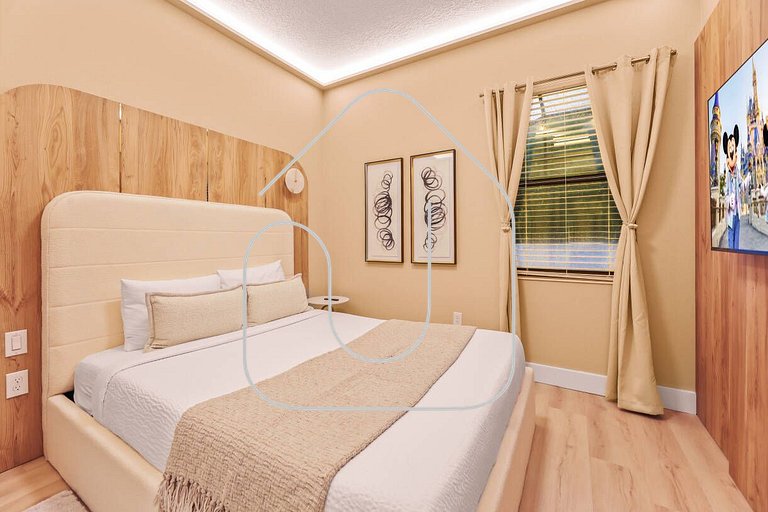 Casa 5Q Moderna c/ Piscina – 15min Disney