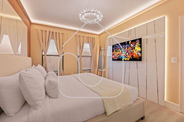 Casa 5Q Moderna c/ Piscina – 15min Disney