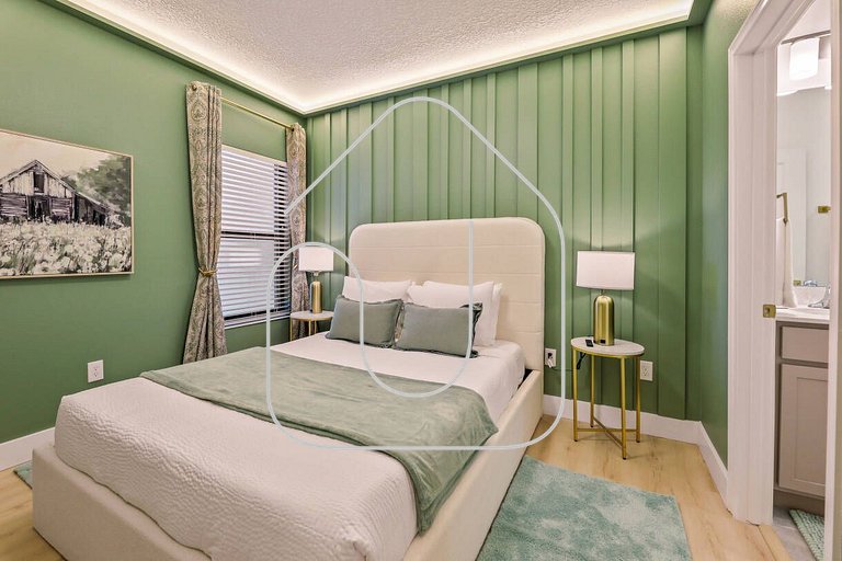 Modern 5BR Villa w/ Pool – 15 min to Disney