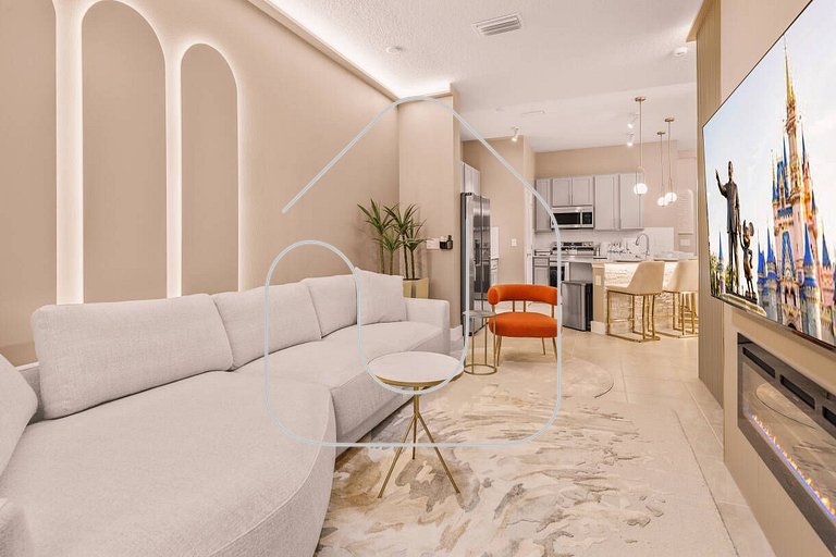 Modern 5BR Villa w/ Pool – 15 min to Disney