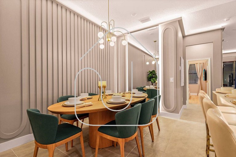 Modern 5BR Villa w/ Pool – 15 min to Disney