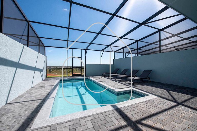 Casa 5Q em Resort c/ Piscina - Perto da Disney