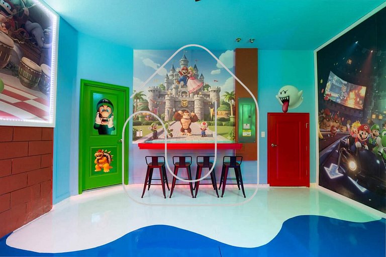 Paradiso Grande 5Q c Piscina e Quartos Temáticos