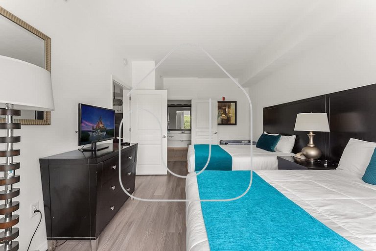 Apto c/ Vista Piscina – Perto da Disney 1Q