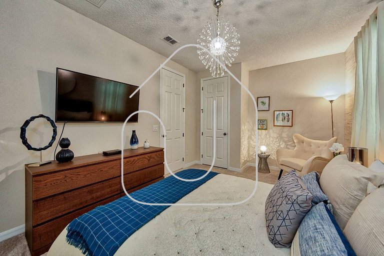 Casa 5Q c/ Piscina em Solara — Perto da Disney