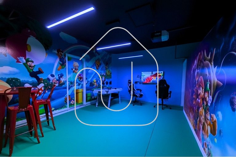 Casa Luxo 5Q c/ Piscina, Cinema, PS5 e Game Room