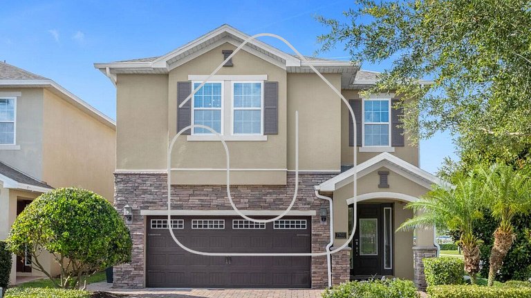 Vila 7Q Temática c/ Piscina – 6mi Disney