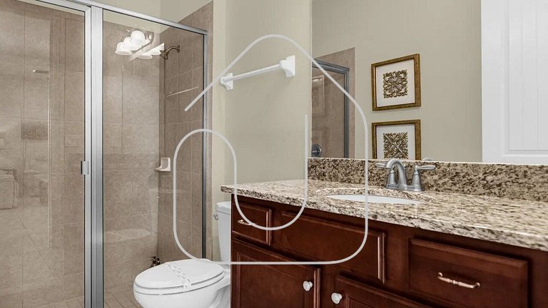 Vila 7Q Temática c/ Piscina – 6mi Disney