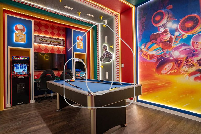 8BR Home w/ Theater & Pool – Solara Resort