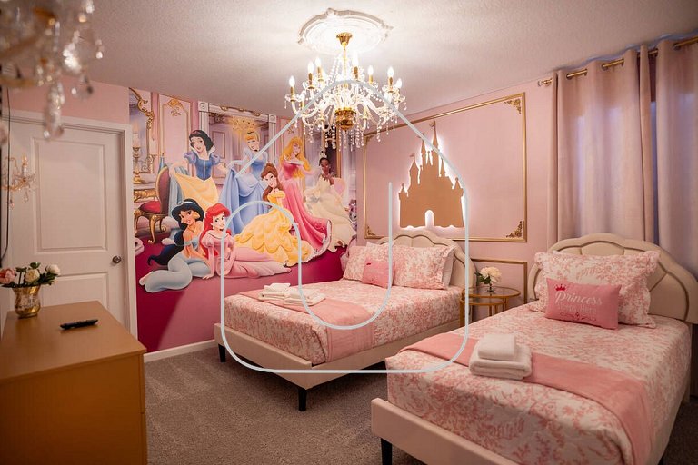 Mansão 9Q c/ Piscina, Game Room e Temas Disney