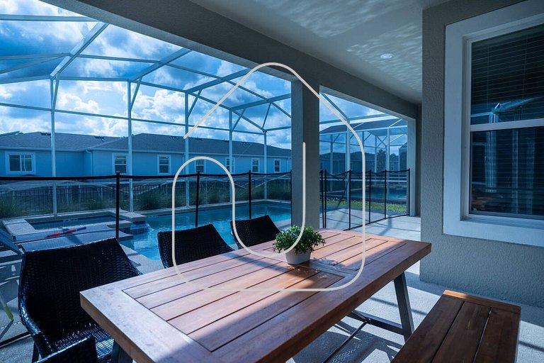 Casa 6Q c Piscina e Game Room perto Disney
